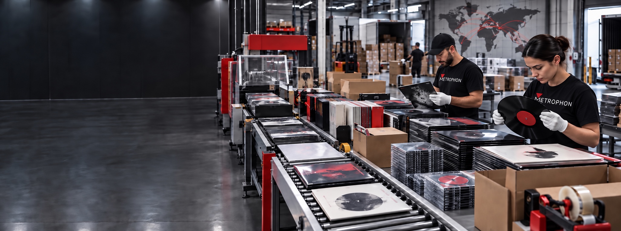 Vinyl and CD fulfilment for international physical music distribution